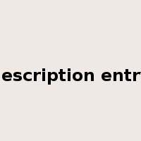 description entry是什么意思