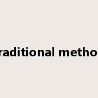 traditional method是什么意思