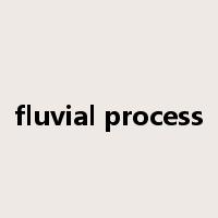 fluvial process是什么意思