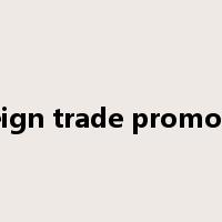 foreign trade promotion是什么意思
