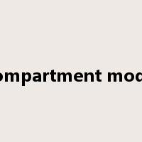 Compartment model是什么意思