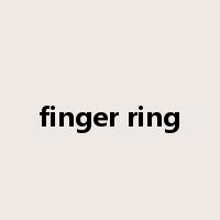 finger ring是什么意思