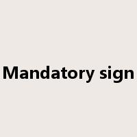 Mandatory sign是什么意思