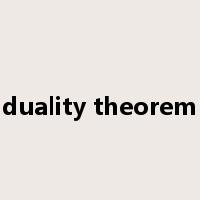 duality theorem是什么意思