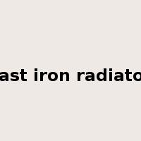 cast iron radiator是什么意思