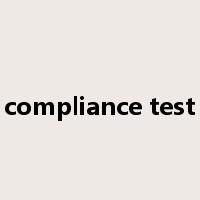 compliance test是什么意思