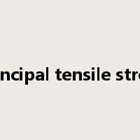 principal tensile stress是什么意思