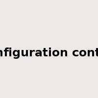 configuration control是什么意思