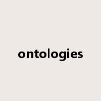 ontologies是什么意思