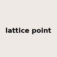 lattice point是什么意思