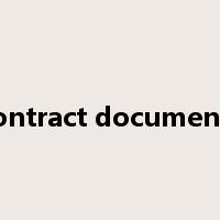 contract documents是什么意思