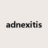 adnexitis是什么意思