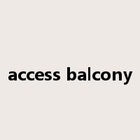 access balcony是什么意思