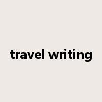 travel writing是什么意思