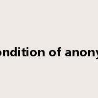 on condition of anonymity是什么意思