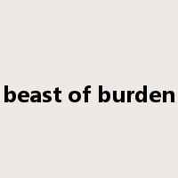 beast of burden是什么意思