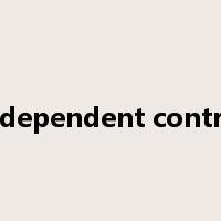 independent control是什么意思