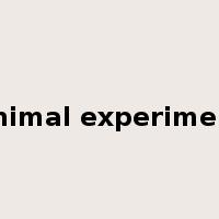 animal experiment是什么意思