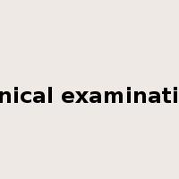 clinical examination是什么意思