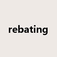 rebating是什么意思