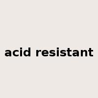 acid resistant是什么意思