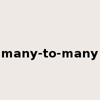 many-to-many是什么意思