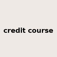 credit course是什么意思