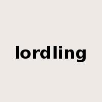 lordling是什么意思
