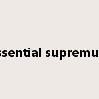 essential supremum是什么意思
