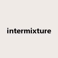 intermixture是什么意思