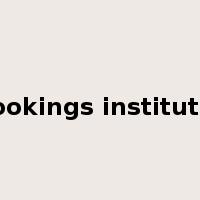 brookings institution是什么意思