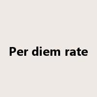 Per diem rate是什么意思