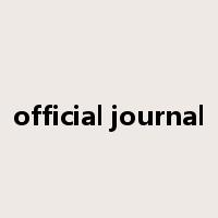 official journal是什么意思