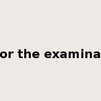 sit for the examination是什么意思