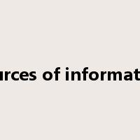 sources of information是什么意思