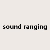 sound ranging是什么意思