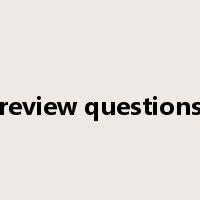review questions是什么意思