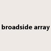 broadside array是什么意思