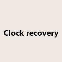 Clock recovery是什么意思