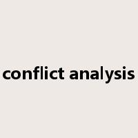 conflict analysis是什么意思
