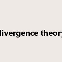 divergence theory是什么意思