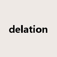 delation是什么意思
