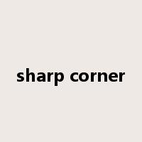 sharp corner是什么意思
