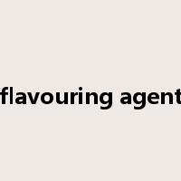 flavouring agent是什么意思