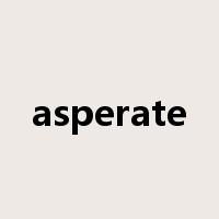 asperate是什么意思