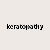 keratopathy是什么意思