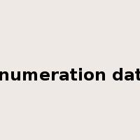 Enumeration data是什么意思