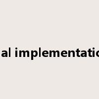 trial implementation是什么意思