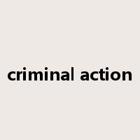 criminal action是什么意思