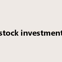 stock investment是什么意思